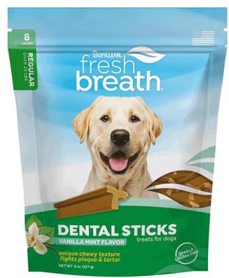 Tropiclean Fresh Breath Dental Stick Vanilla Mint Regular