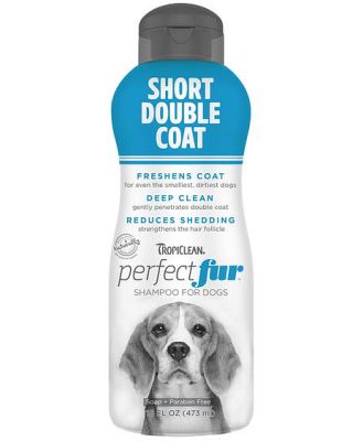 Tropiclean Perfect Fur Dog Shampoo Short Double Coat 473ml