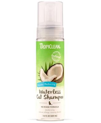 Tropiclean Waterless Shampoo Cat Dander Reducing 220ml