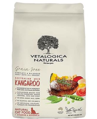 Vetalogica Naturals Grain Free Dry Cat Food Adult Kangaroo 3kg