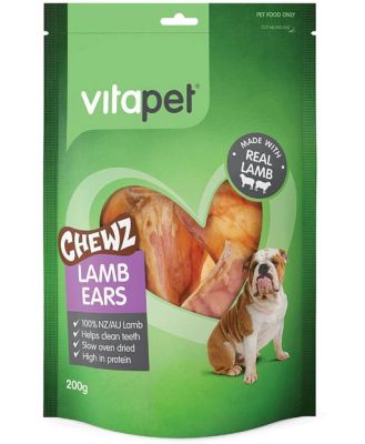 Vitapet Dog Treats Chewz Lamb Ears 200g