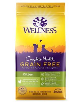Wellness Complete Health Grain Free Deboned Chicken And Chicken Meal Recipe Kitten Dry Cat Food 2.5kg