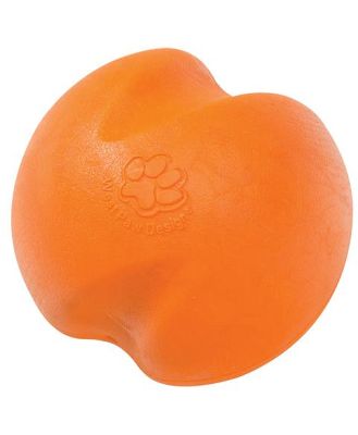 West Paw Jive Zogoflex Fetch Ball Tough Dog Toy Orange X