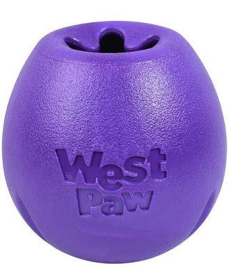 West Paw Rumbl Large Dog Toy Eggplant Each