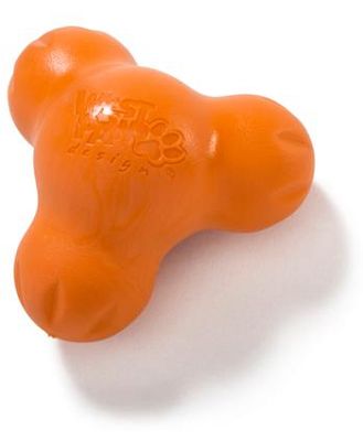 West Paw Tux Treat Dispensing Tough Dog Toy Orange