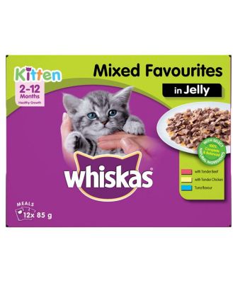 Whiskas Kitten Chicken And Tuna Dry Cat Food 24 X 85g