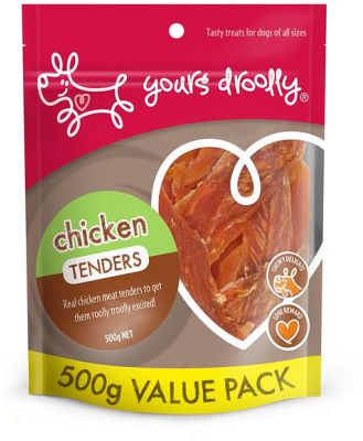 Yours Droolly Chicken Tenders Dog Treat 500g