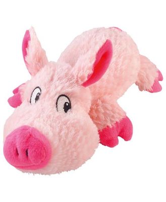 Yours Droolly Cuddlies Pig Dog Toy Pink