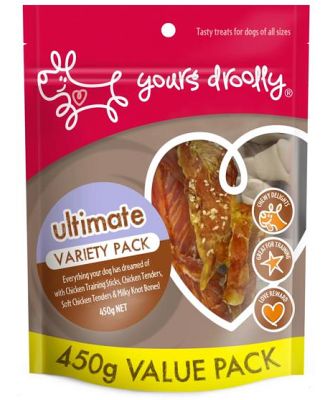 Yours Droolly Ultimate Variety Pack Dog Treats 450g