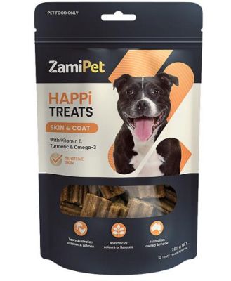 Zamipet Dog Chews Happitreatsfor Skin And Coats 30 Chews