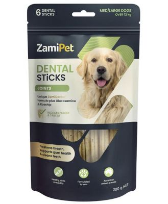 Zamipet Dog Dental Sticks Joints 6 Pieces 200g 6 Chews
