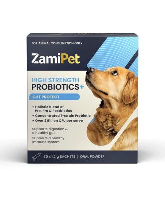 Zamipet Dog High Strength Probiotics Plus Gut Protect 30 X 1.2g