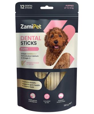 Zamipet Puppy Dental Sticks 12 Pieces 190g 12 Chews