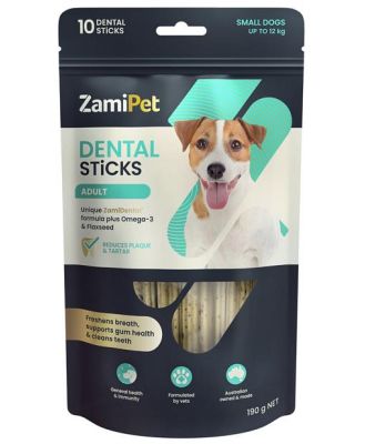 Zamipet Small Adult Dog Dental Sticks 10 Chews