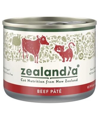 Zealandia Grain Free Beef Pate Wet Cat Food 24 X 185g