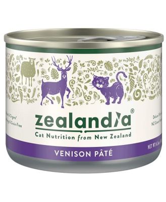 Zealandia Grain Free Venison Pate Wet Cat Food 24 X 185g