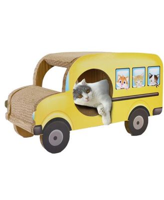 Zodiac Cat Scratcher Yellow Bus Each