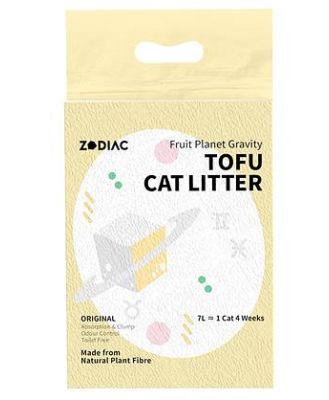 Zodiac Fruity Tofu Cat Litter Peach 7L