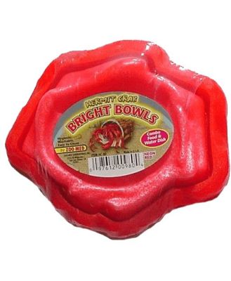 Zoo Med Hermit Crab Bright Water Food Bowl Neon Red Each