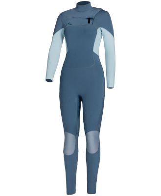 A Series Ecoprene 2mm Chest Zip Short Sleeve Wetsuit Rusty Australia, 4 / Crystal Blue