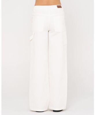 Billie Mid Rise Carpenter Pant - Coconut Cream Rusty Australia, 6 / Coconut Cream