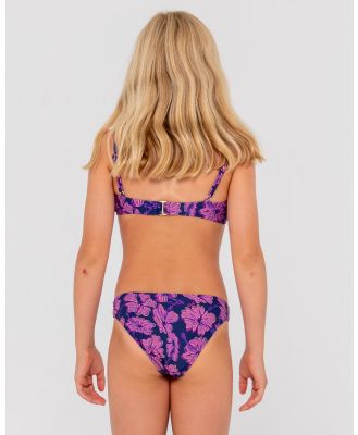 Hibiscus Printed Bikini Set Girls - Fuchsia Rusty Australia, 10 / Fuchsia