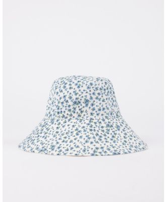 Lumi Reversible Bucket Hat - White Rusty Australia, M/L / White