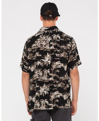 Palm Reader Short Sleeve Shirt - Black Rusty Australia, S / Black