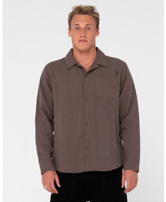 Yuma Linen Long Sleeve Shirt - Falcon Rusty Australia, XL / Falcon