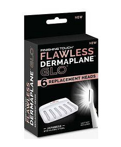 Finishing Touch Flawless Dermaplane Glow Replacement Heads 6pk