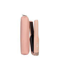 ghd® unplugged™ cordless hair straightener in pink peach - limited edition