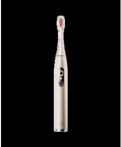 Oclean X Pro Digital S Sonic Electric Toothbrush - Gold with 4 Replacement Brush Head Refills