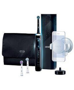 Oral-B Genius AI Electric Toothbrush with 3 Replacement Heads & Smart Travel Case, Black