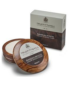 Truefitt & Hill Sandalwood Luxury Shaving Soap in Wooden Bowl - 99g