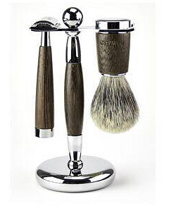 Wahl Traditional Barbers 3 Piece Wenge Wood Shave Set