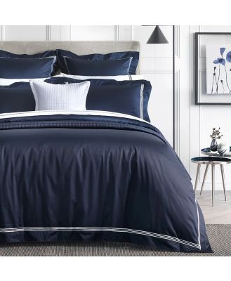 Sheridan 1200TC Palais Lux Quilt Cover in Midnight/Dark Blue Material: Cotton @Sheridan Rewards