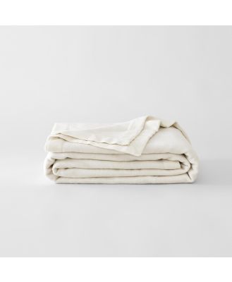 Sheridan Classic Wool Blanket in Alabaster/White Size: Single Double Material: Cotton/Wool @Sheridan Rewards