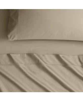 Sheridan Egyptian Cotton Sateen Sheet Set in Taupe/Natural Size: Double Material: Cotton/Linen @Sheridan Rewards