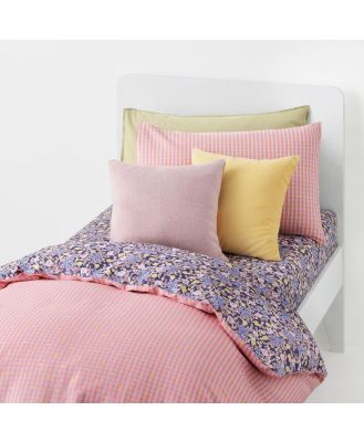 Sheridan Lettie Kids Quilt Cover And Sheet Bedding Set in Pink/Light Pink Material: Cotton @Sheridan Rewards