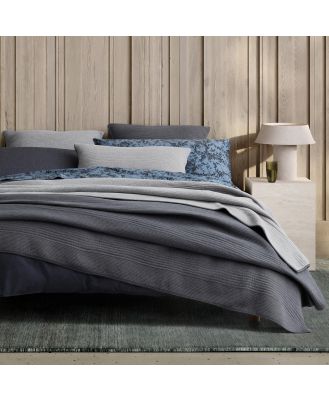 Sheridan Orletto Bed Cover in Charcoal/Dark Grey Size: 103cm x 180cm Material: Cotton/Polyester @Sheridan Rewards
