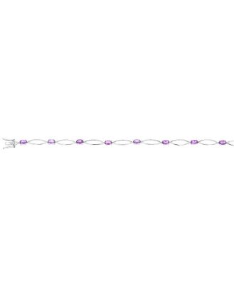 10Amethyst Bracelet in Sterling Silver