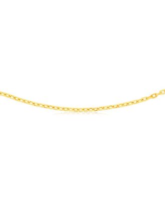 9ct Yellow Gold Silverfilled Fancy 55cm Chain