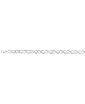 Sterling Silver & 0.05Ct Diamond Bracelet