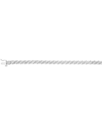 Sterling Silver 0.45 Carat Diamond 18cm Bracelet