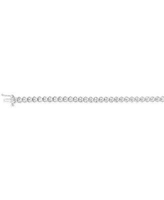 Sterling Silver & 0.95 Carat Diamond Tennis Bracelet