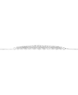 Sterling Silver 1/10 Carat Diamond Silder Bracelet