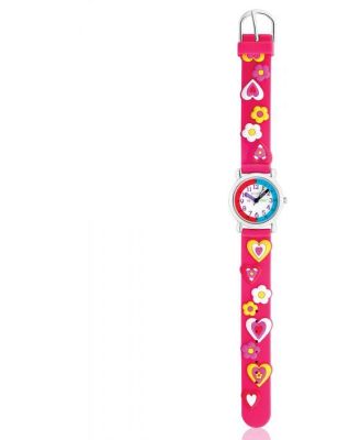 ECC Hearts Pink Strap Kids Watch