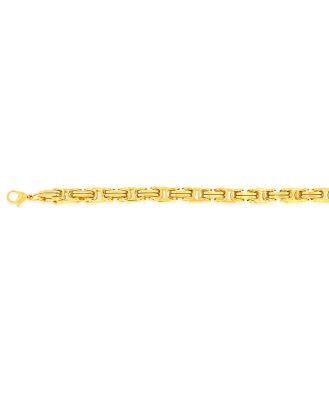 Stainless-Steel Gold-Plated Fancy Links 20.3cm Bracelet