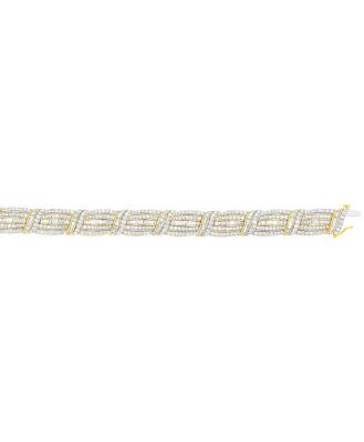 Luminesce Lab Grown 10.15Carat Brilliant Cut Diamond Bracelet In 9ct Yellow Gold