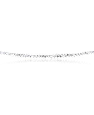 Luminesce Lab Grown 10ct White Gold Tennis Necklace in 3Carat Diamond